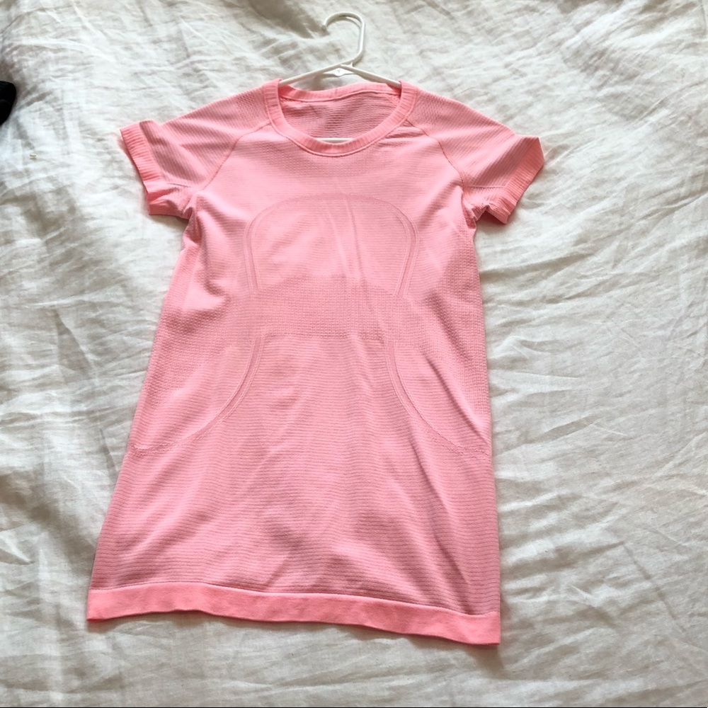 Pink swiftly tech short sleeve